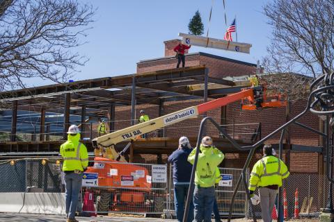 Spaulding Hall construction